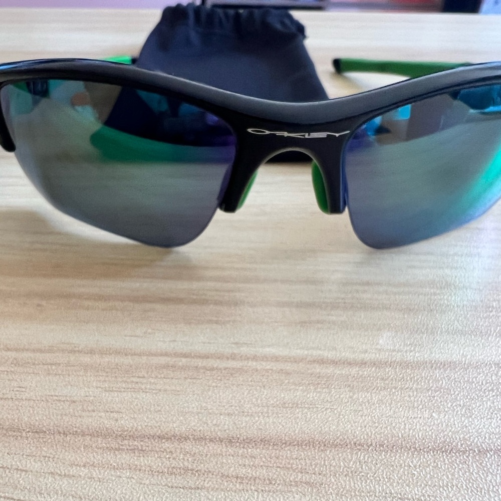 Oakley flak jacket sunglasses green